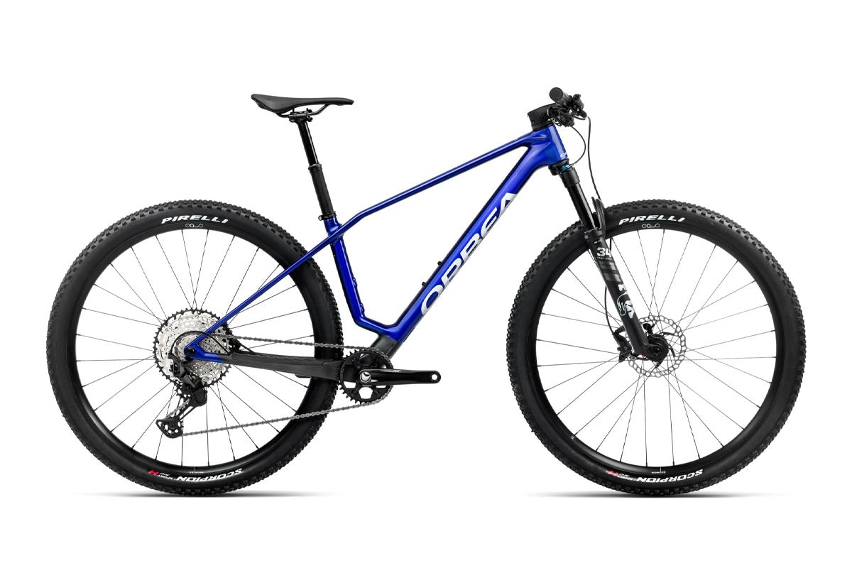 2025 Orbea Alma M20 Cobalt Blue (Gloss) - Carbon Raw (Matt)