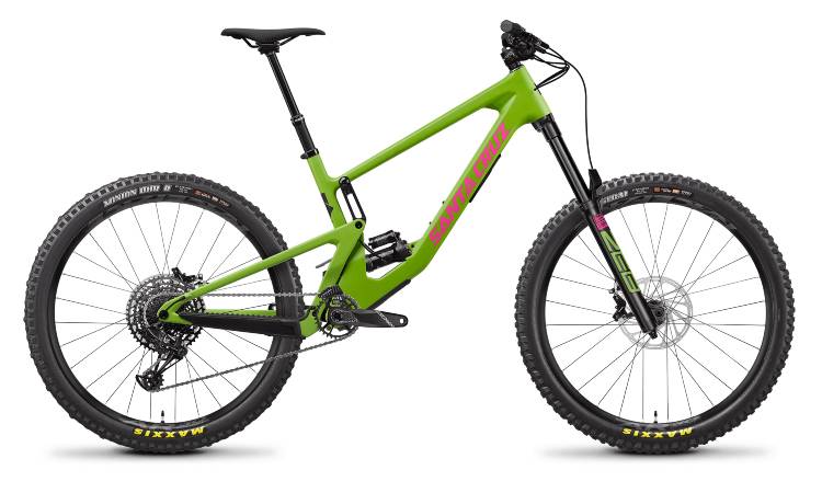 2022 Santa Cruz Nomad 5 in Adder Green and Magenta