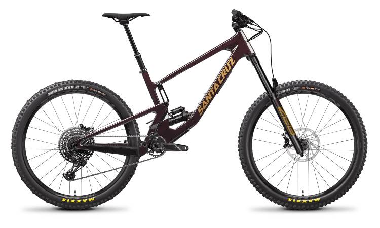 2022 Santa Cruz Nomad 5 en color sangre de buey y tostado