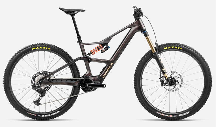 2025 Orbea Rise LT M10 20 MPH in Cosmic Carbon View - Golden Sand (Gloss)